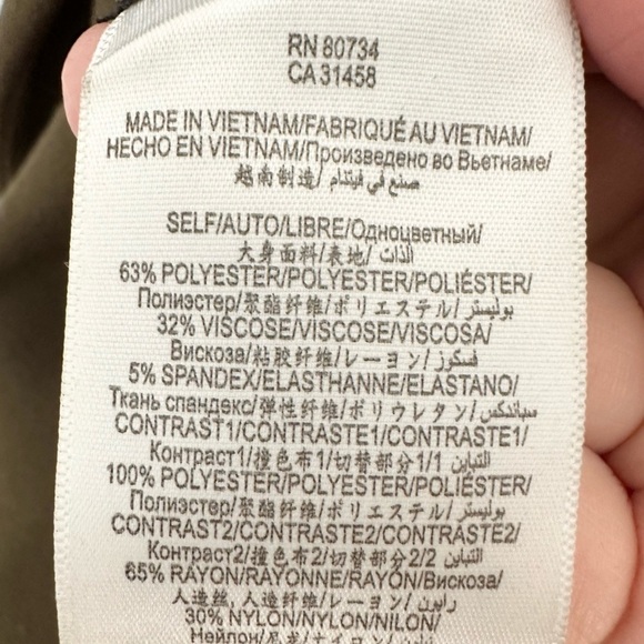 BCBGMaxAzria “Genova” Coat Olive Green small boho career wear winter coat - Picture 4 of 5